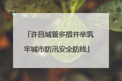 许昌城管多措并举筑牢城市防汛安全防线