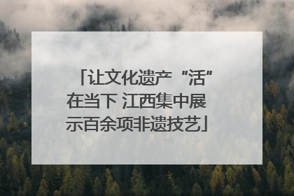 让文化遗产“活”在当下 江西集中展示百余项非遗技艺
