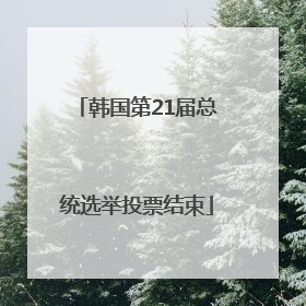 韩国第21届总统选举投票结束