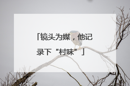 镜头为媒，他记录下“村味”