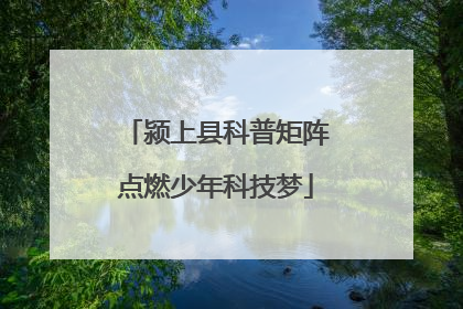 颍上县科普矩阵点燃少年科技梦
