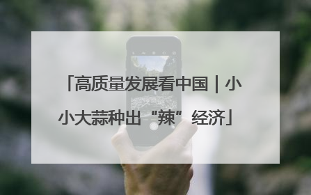 高质量发展看中国｜小小大蒜种出“辣”经济