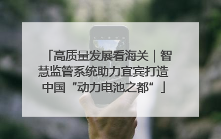 高质量发展看海关｜智慧监管系统助力宜宾打造中国“动力电池之都”