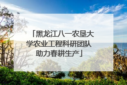 黑龙江八一农垦大学农业工程科研团队助力春耕生产