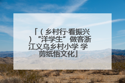 （乡村行·看振兴）“洋学生”做客浙江义乌乡村小学 学剪纸悟文化