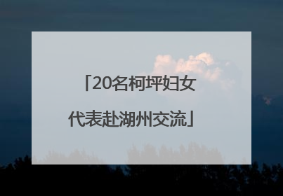20名柯坪妇女代表赴湖州交流