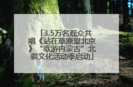 3.5万名观众共唱《站在草原望北京》“歌游内蒙古”北疆文化活动季启动