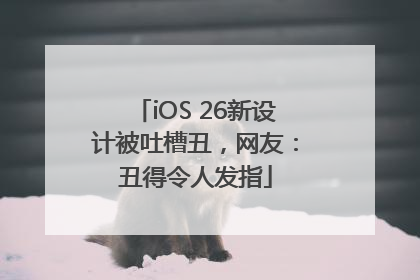 iOS 26新设计被吐槽丑，网友：丑得令人发指